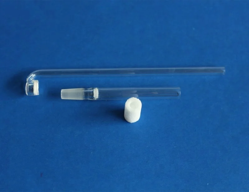 OEM mold develop custom manufacture sintered glass product Fritted glass filter candle tube rod