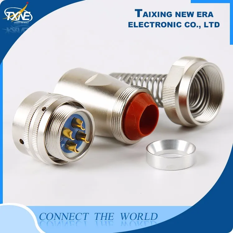 Y50DX 4 pin алюминий военная круглые connector backshell с весны