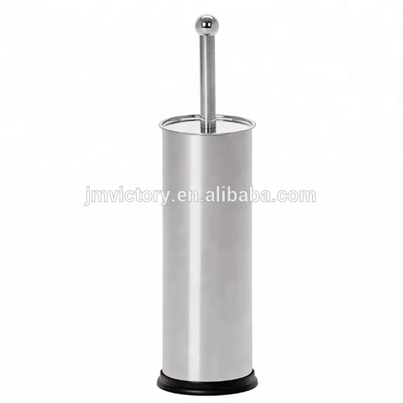 
High-end home hotel bathroom cleaning tool stainless steel toilet brush holder set 
