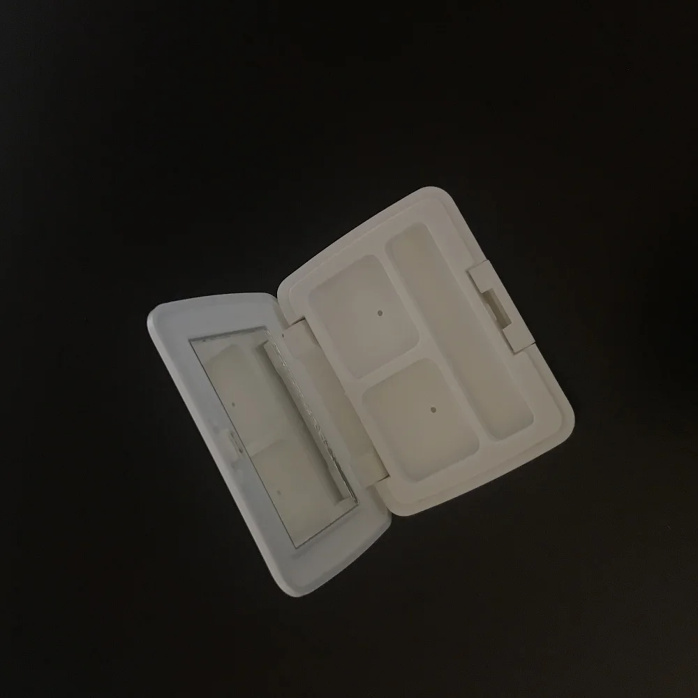 
Low MOQ promotion empty white eyeshadow palette case 