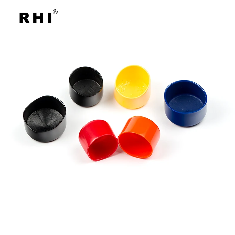 19.05mm red vinyl end covers for steel bar