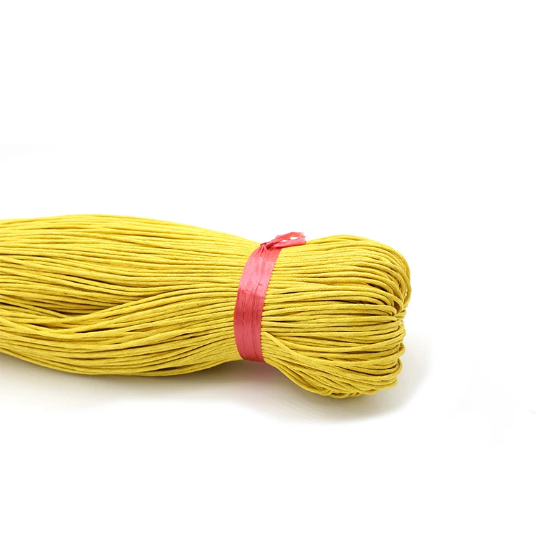 Factory Direct Sales Colorful 1mm 2mm Pink Cord Round Twisted Braided 100% Cotton Cord
