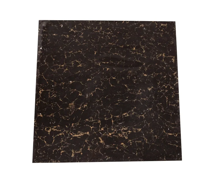 Puletty Series 60X60 Industrial Sublimation Gloss Black Ceramic Tile
