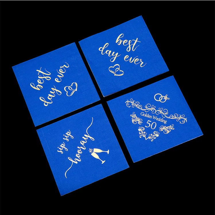 2024 express napkin  Disposable Paper Party Set Personalized Napkins Wholesale 33x33cm natural and white