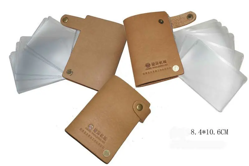 Профессиональный кожаный держатель для карт в качестве корпоративного рекламного подарка