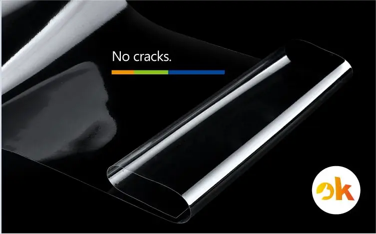 Clear Helmet Static Vinyl Cling Sticker Glass Film