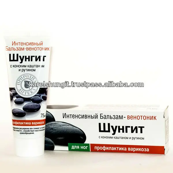 
Shungite prevention of varicose veins gel / Schungit 