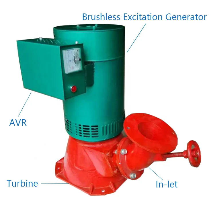 Hydroelectric generator micro turbine generator for home use