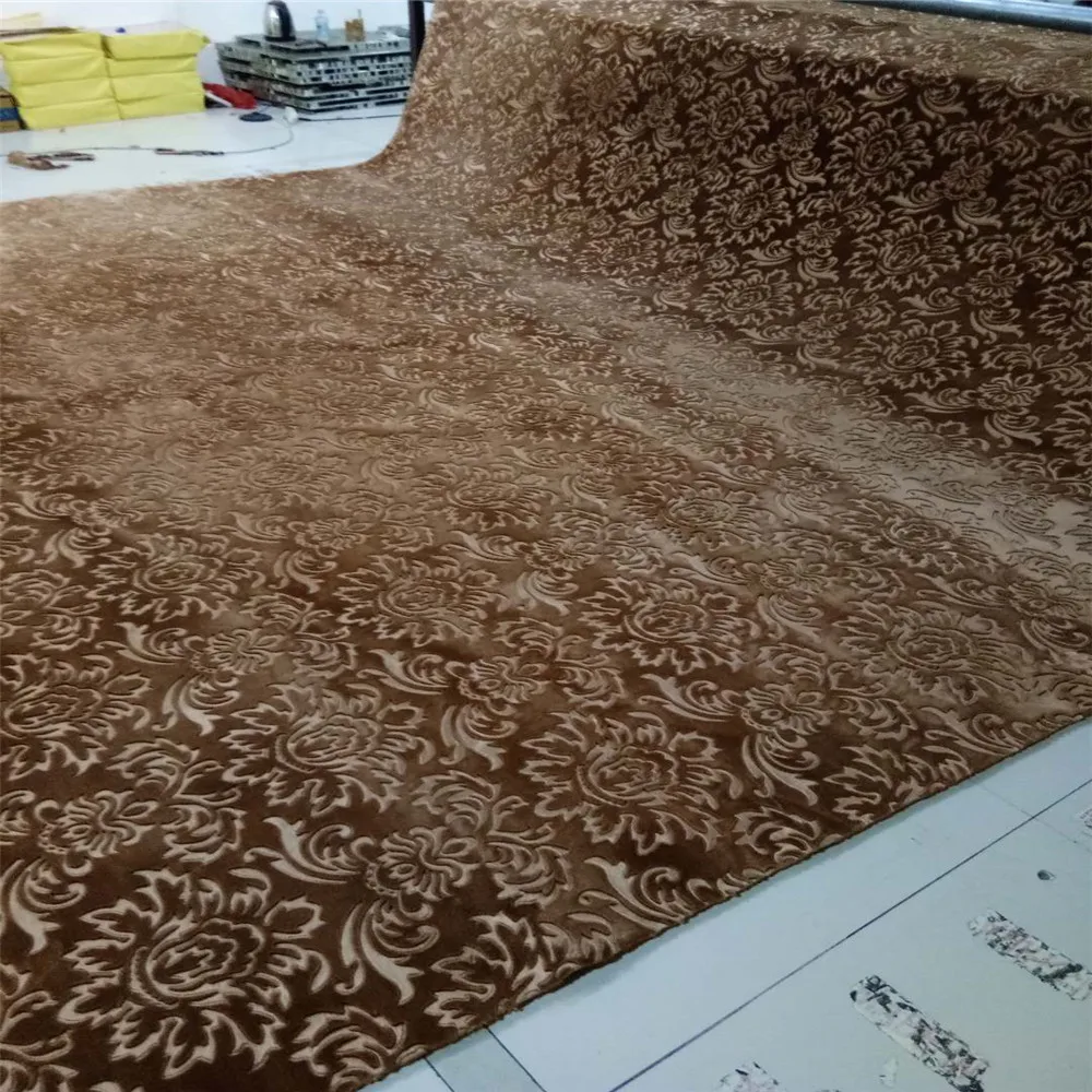
4*25m cheap wall to wall emboross Mink blanket islamic prayer room decorative carpet 