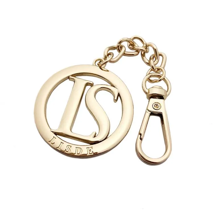 Высококачественные металлические тарелки для сумки с логотипом на цепочке