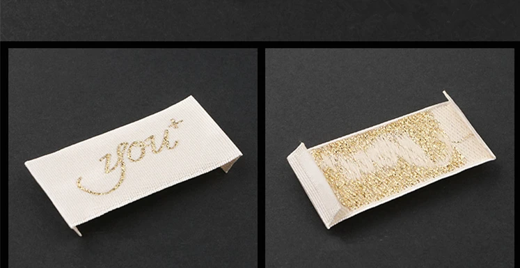 Индивидуальные модные дизайнерские тканые этикетки для одежды