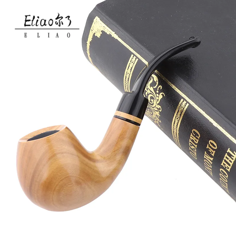 Eliao wholesale Customizable Natural smoking pipe Green Sandalwood Smoking pipe