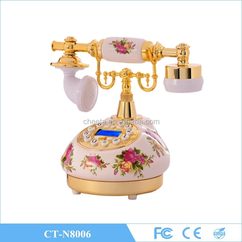 
Living Room Vintage Antique Ceramic Sim Card Gsm Cordless Phone 