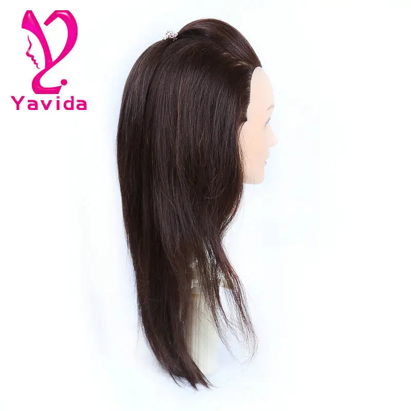 human hair training head Salon Mannequin Head mannequin heads with hair for braiding the best hair vendors