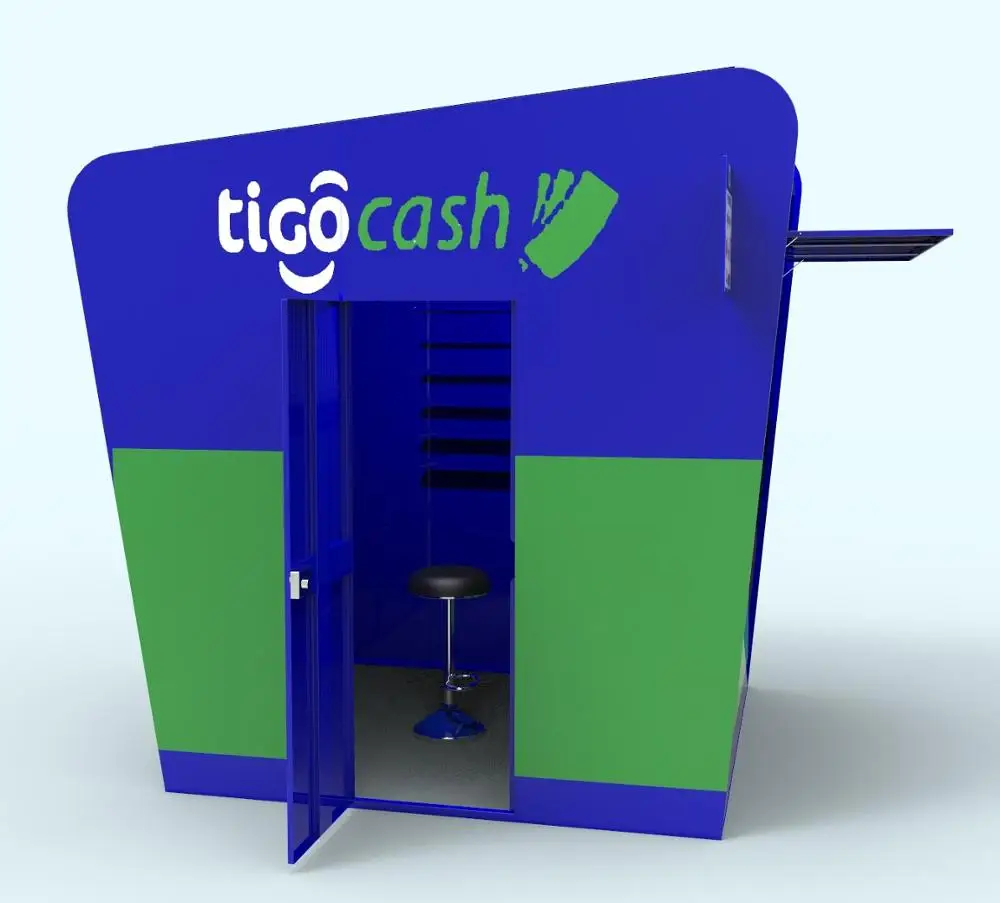 Tigo outdoor mini shop kiosk