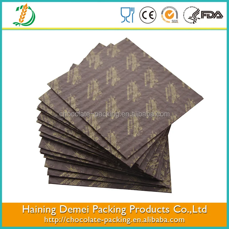  Индивидуальный Логотип подушка из шоколадной бумаги персонализированная подарочная упаковочная бумага необычный дизайн для упаковки высокое качество