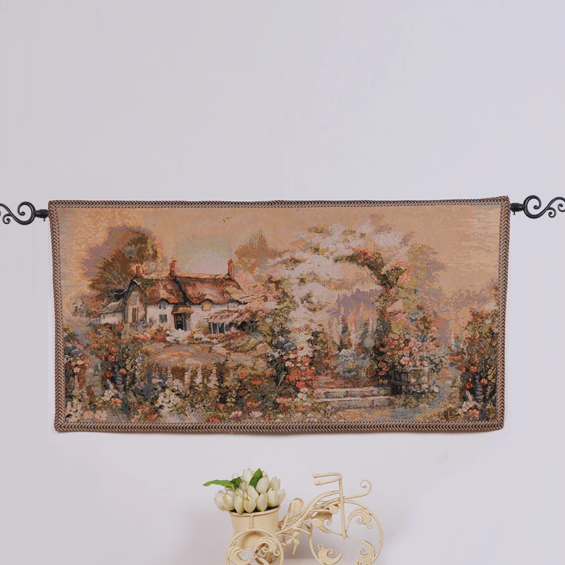 Vintage Style Tapestry Wall Hanging World Map Fabric Painting Wall Picture For Bedroom