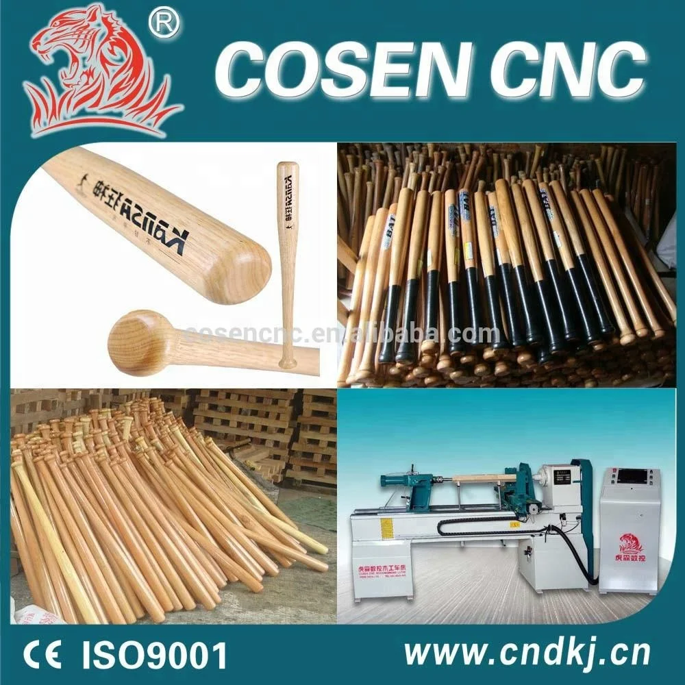 double cutting knives / blades baseball bat cnc wood turning lathe, cnc woodturning lathe