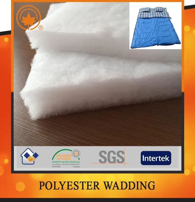 Warm Soft Portable Environmentally Friendly Filling Padding Fabric Polyester Wadding