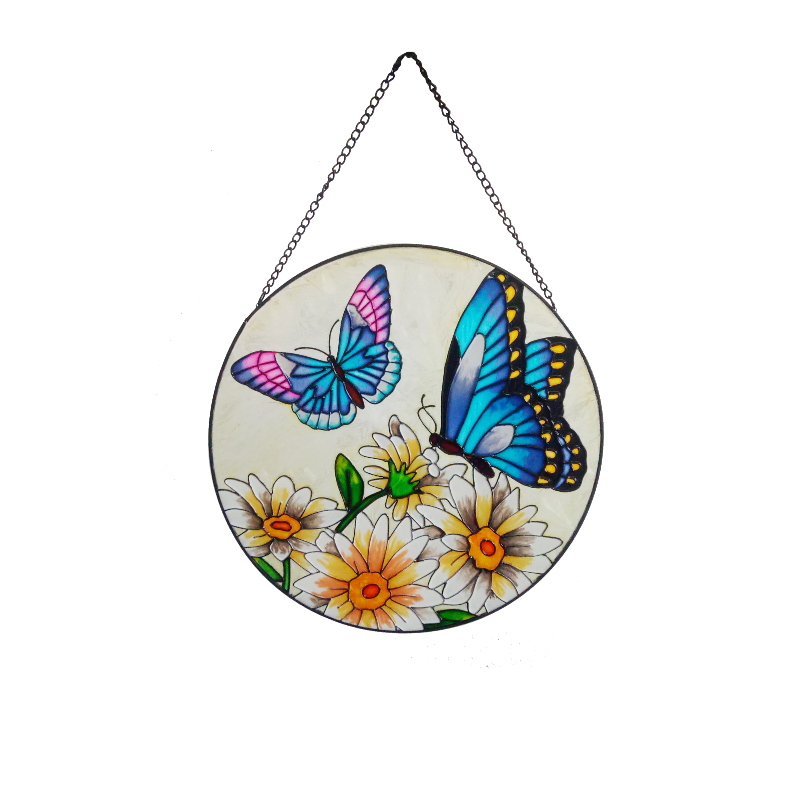 butterfly glass window art decoration crystal glass hanging suncatcher