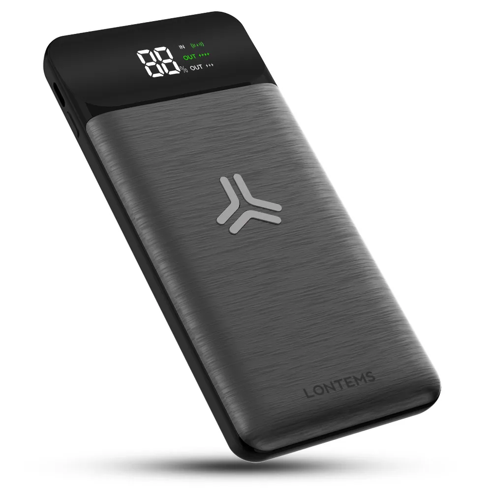 Инновационный дизайн 10000mAh PD Быстрая зарядка беспроводное зарядное устройство QI Беспроводное зарядное устройство