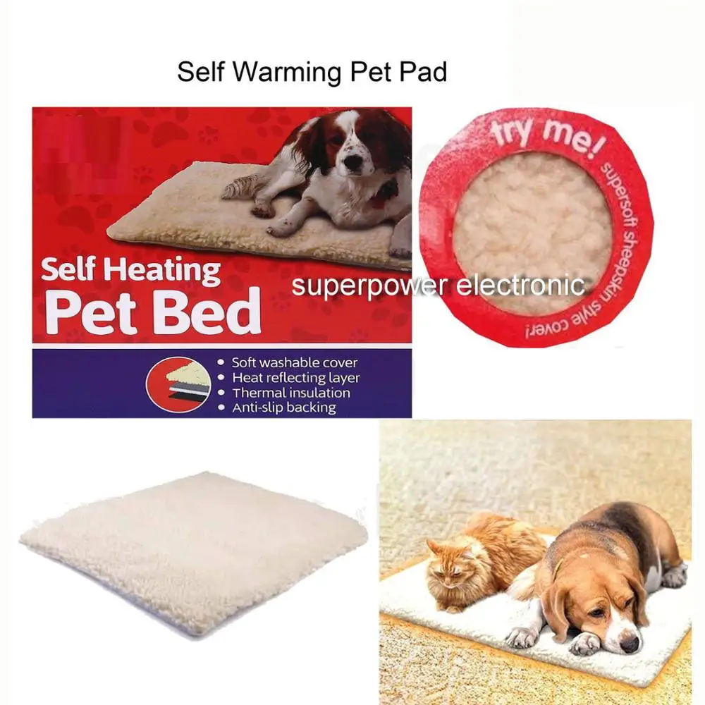 Self Heated Heating Thermal Pet Cat Dog Bed Cushion Mat Washable Super Warm Rug