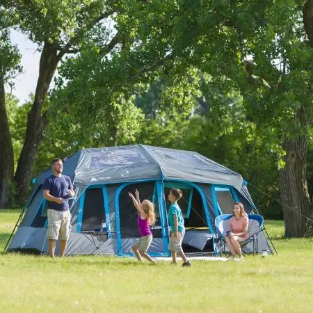 10+ person dark room family tent camping