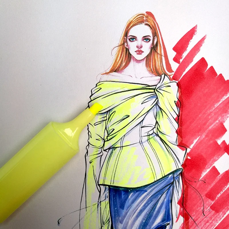 Высококачественная разноцветная ручка-хайлайтер