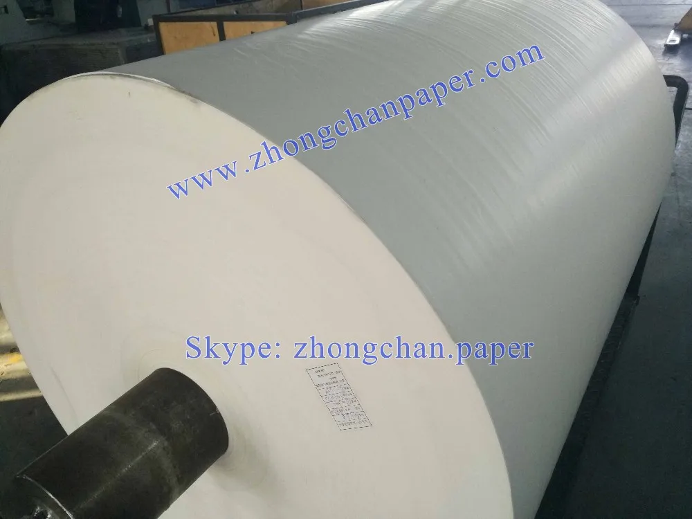 
Custom-Made Plain 40gsm MG Poly Coated White Kraft Paper Rolls 
