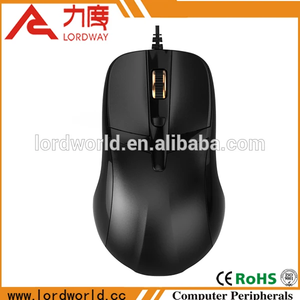 оптических колесо 3d проводной мыши на рабочем столе компьютера с помощью