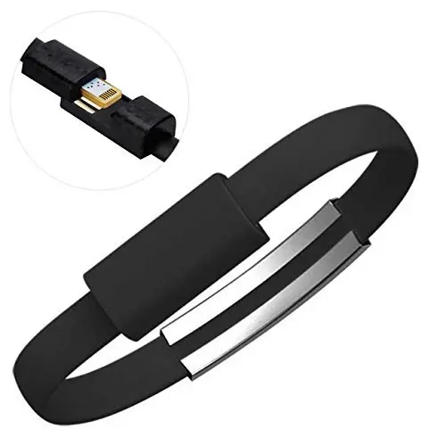 
High Fast USB Wristband Bracelet Charging Cable Data Cord Charger For Iphone 