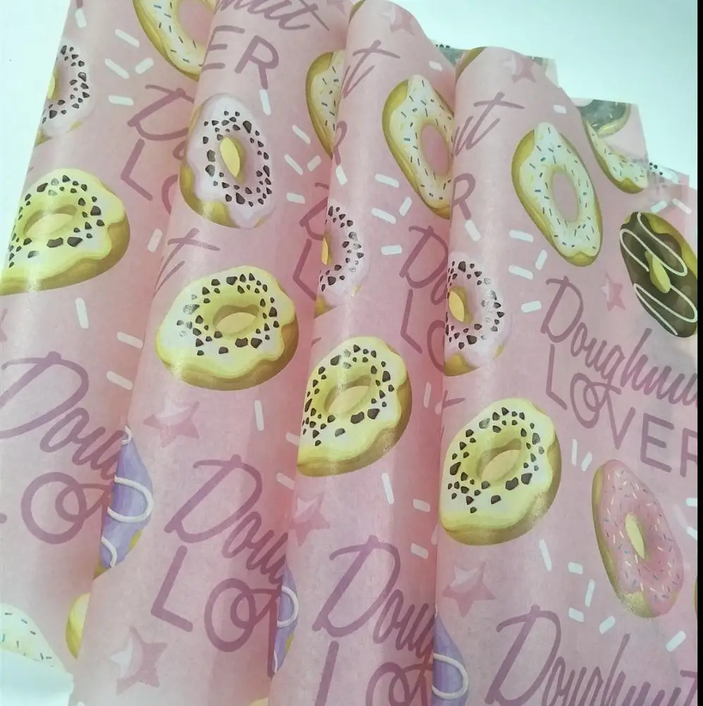 
Hot Sale 12 x 12 inch Food Grade Print Burger Packaging Paper Greaseproof Food Wrapping Paper 