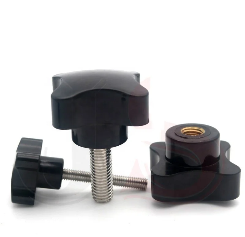 Nylon Plastic Lobes Hand Knob M5 M6 M8 1/4-20 5/16