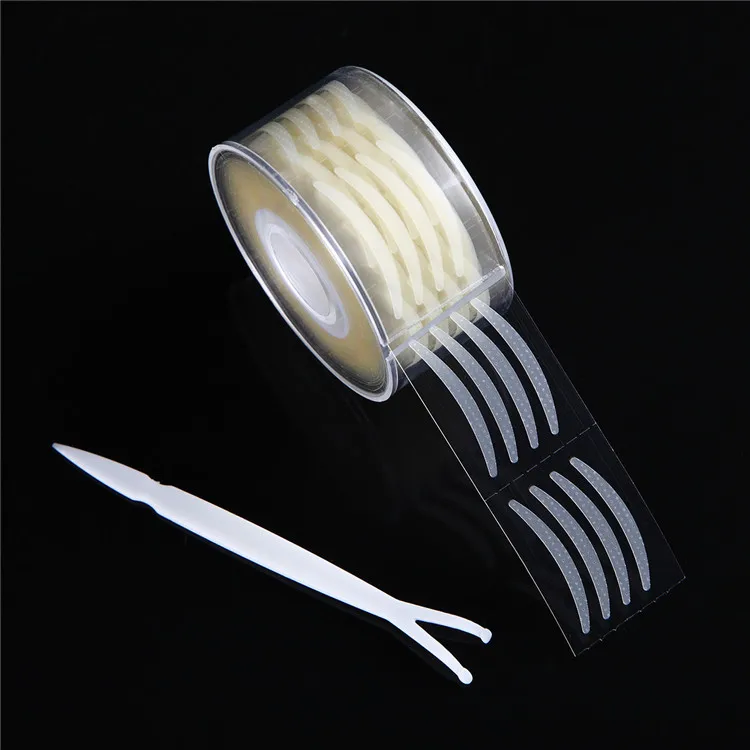 600pcs S/L Invisible Double Fold Clear Beige Stripe Self-adhesive Sticker Eye Tape Double Eyelid