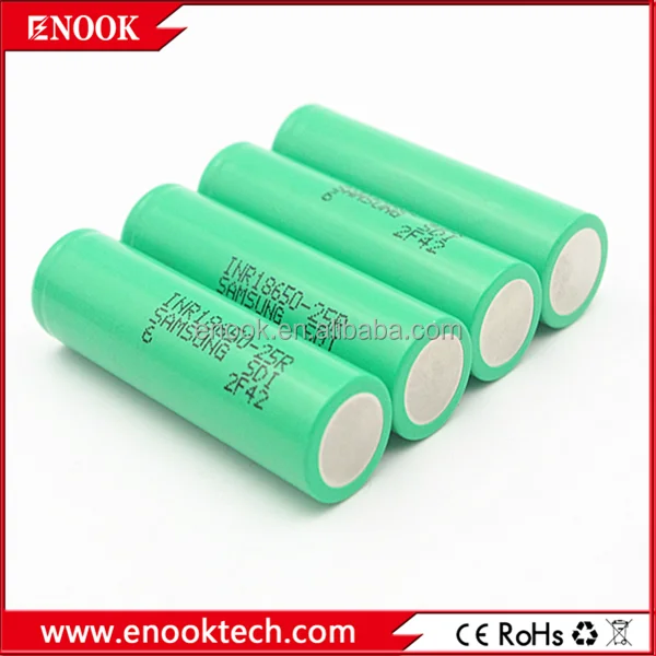 Оригинальный аккумулятор Samsung 25R 18650 2500 мАч 20A литий ионный 3.7 В аккумулятор для фонарик электронные инструменты