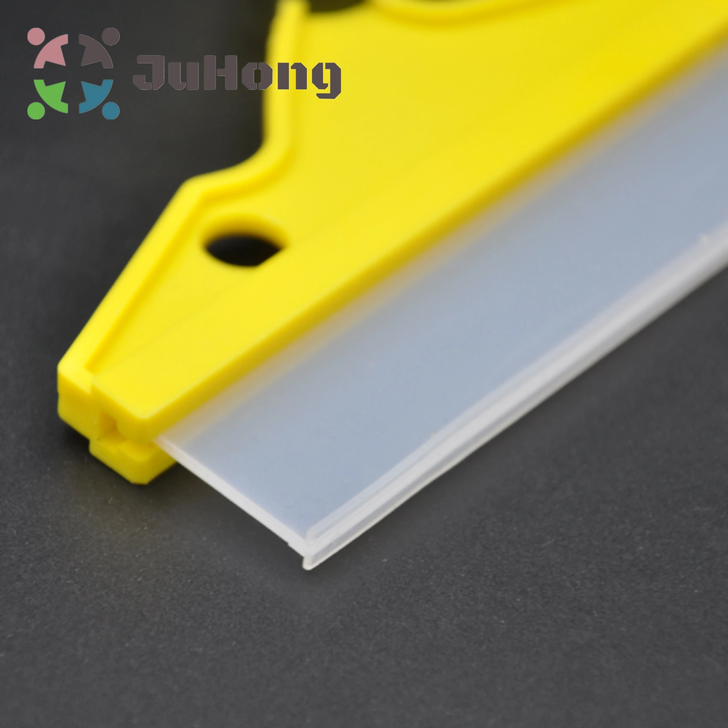 All Purpose Squeegee for Shower Window Car Glass Yellow Frame Soft Silicone Blade Cleaning Kits Door Wall Tile Glass