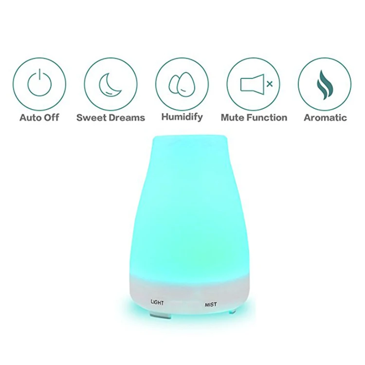 Acrylic air humidifier machine purifier freshener bottle 100ml aroma diffuser