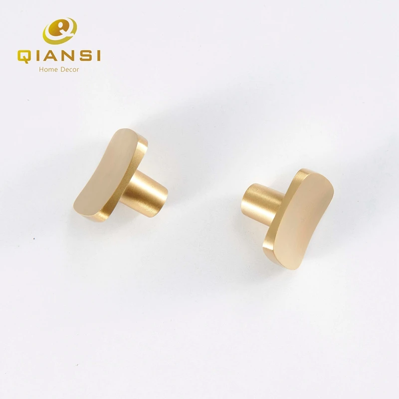 Brass knobs Drawer Knob Brass Handles Pulls For Kitchen Cabinets Door Square Shape Home Decoration Furniture Hardware