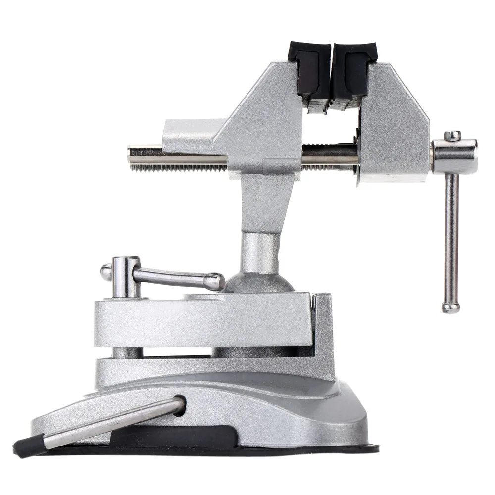 LEYI Mini Vice Clip-on Plier 360 degree Swivel Bench Vice Vise for Electric Drill Stent Bench Screw Clamp Grinder Tool Holder