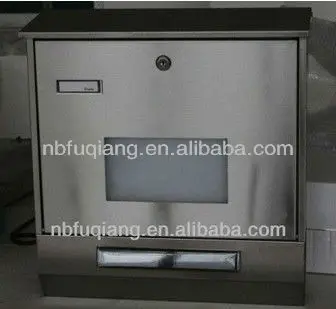 FQ-200 stainless steel parcel delivery mail box metal outdoor