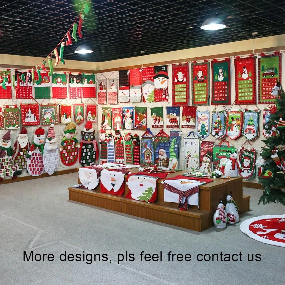 
Holiday time xmas felt christmas decor table runner 