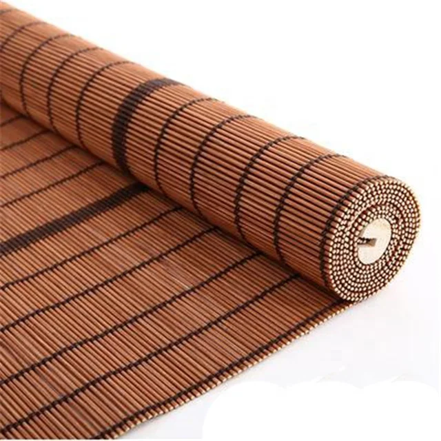 Factory Price Customize Venetian Screen Shutter Door Bamboo Rolling Shutter Sunscreen Roller Blind Window Curtain Outdoor Shade