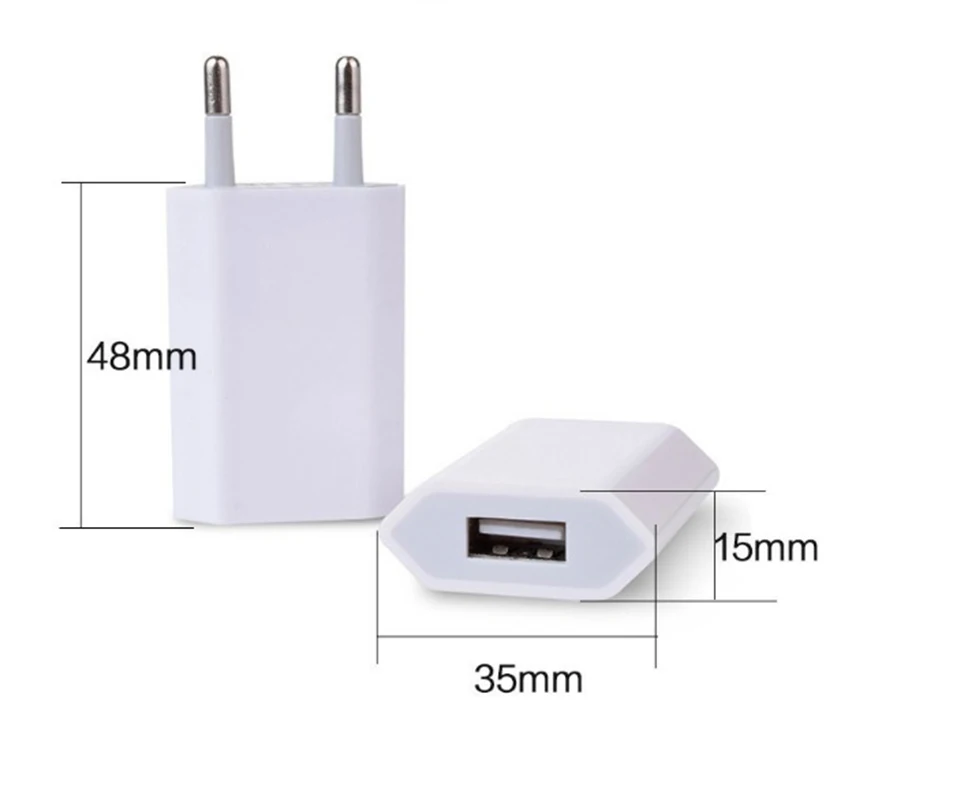 Portable 5V 500MA USB Charger Universal Cell Phone Travel Adapter EU Plug Portable 5V 500MA USB Charger Universal Cell Phone Travel Adapter EU Plug