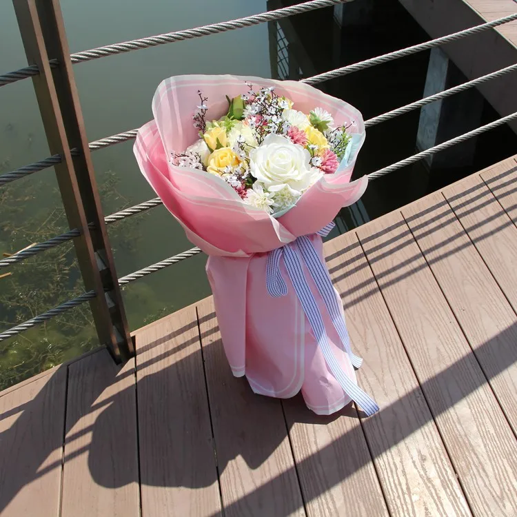 Shinewrap gift packaging toilet paper fresh flower wrapping paper