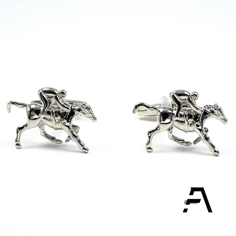 Novelty Horse Jockey race cufflinks