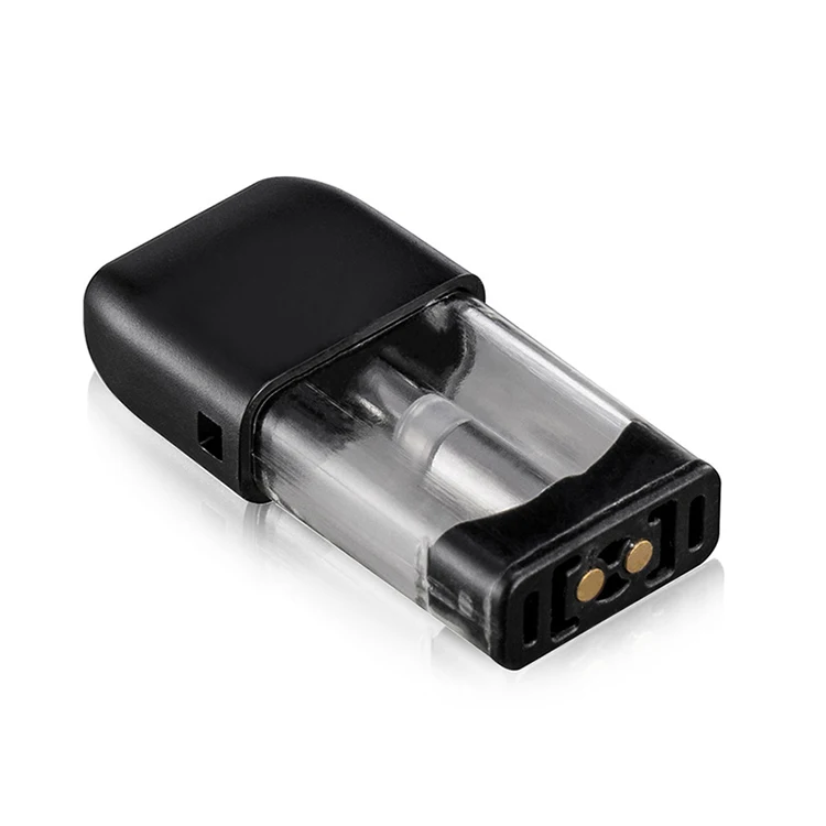 
Quality black aluminum electric transparent replacement compatible seal wax oil wellness smoke refillable pod 