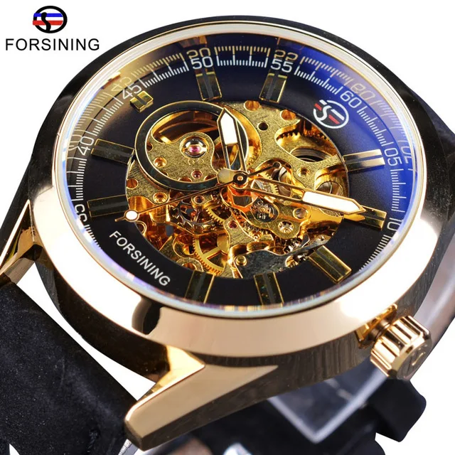 Forsining 2017 Casual Sport Series Waterproof Automatic Men Wrist Watch Top Brand Luxury Mechanical Skeleton Watches