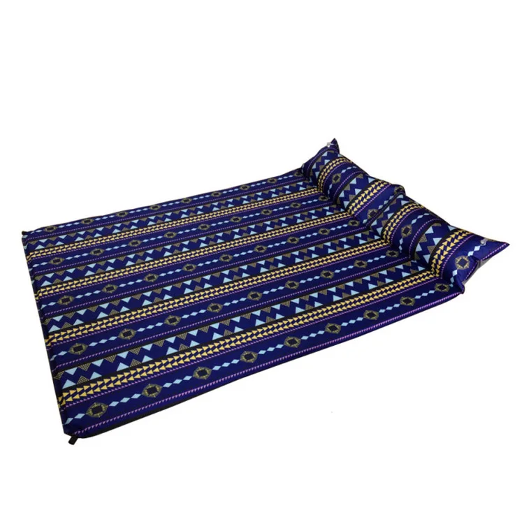 Double size tent use self inflatable wholesale memory foam camping mat outdoor hiking mattress for travel