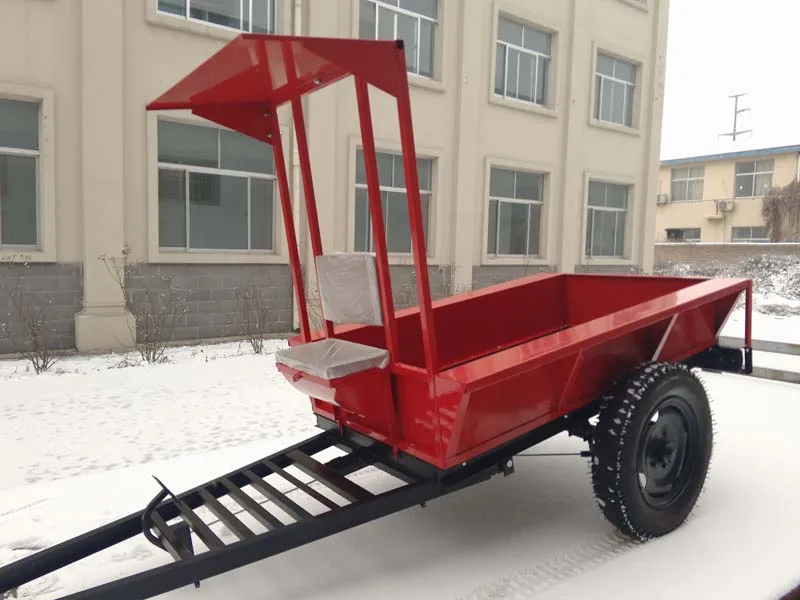 1.5 T Agri machinery walking tractor farm trailer,hand trailer