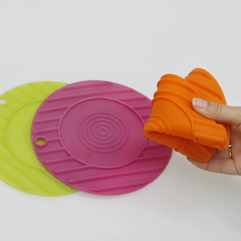 Silicone Heat Resistant Insulation Kitchen Counter Cup Mat Pad
